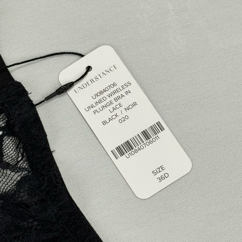 2 Understance Bras Lace Unlined Plunge Wireless 36D - Picture 3 of 6